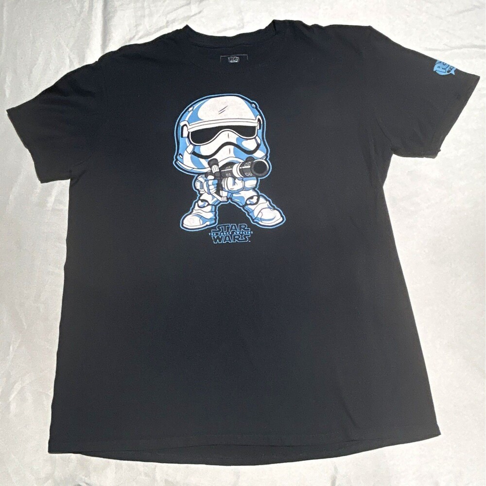 Star Wars Funko Pop First Order Stormtrooper XL Shirt Black Graphic Tee X-Large